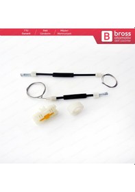 Resim Seat Leon MK2 2005-2012 İçin Arka Sol Cam Kriko Tamir Seti 