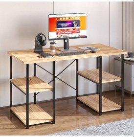 Resim 4 Raflı Çalışma Masası Çam 60x120 