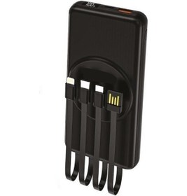 Resim 10.000mah Wirelles Dijital Göstergeli Powerbank Siyah 