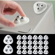 Resim Cloudstore Beyaz 360 Dönen Kendinden Yapışkanlı Ağır Hizmet Plastik Mobilya Tekerlekleri 