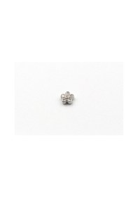Resim Gümüş Taşlı Çiçek Tragus & Helix Piercing Çelik Bar, Anti Alerjik, Parlak Tasarım Çok Renkli 