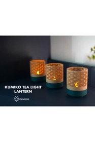 Resim Memania Co Kumiko Tealight Fener Seti (3’lü) – Dekoratif Mumluk ve Ambiyans Aydınlatma Japon 