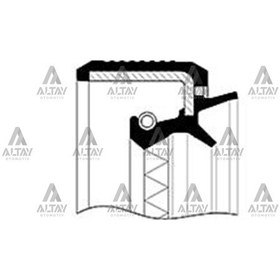 Resim Skt Keçe Difransiyel Clio-ııı / Megan-ıı / Modus / Laguna / Sol Çıkış 40x55x8x13 Skt-046117-p 