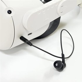 Resim Tenlang VR Earphones for Meta Quest 3,VR Noise-Isolating in-Ear Headphones with Silicone Caps,VR Headset Accessories, Immersive Sound Experience,3.5mm 