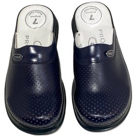 Resim 7 Noktalı Ortopedik Unisex Doktor-Aşçı Sabo Terlik Lacivert 