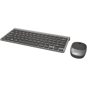 Resim IZOLY KM9500 KABLOSUZ Q- KLAVYE MOUSE SET SİYAH-GÜMÜŞ 