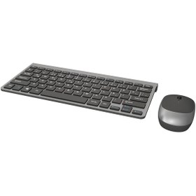 Resim IZOLY KM9500 KABLOSUZ Q- KLAVYE MOUSE SET SİYAH-GÜMÜŞ 