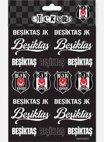 Resim Beşiktaş Sticker Seti Yazı - Lisanslı Orijinal 