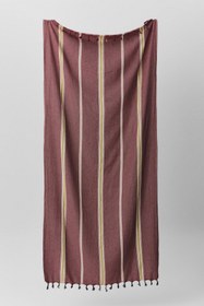 Resim Arinna Keten Peştemal - Vişne / 90x170 cm 