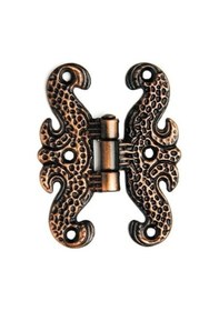 Resim Antik Bakır Büyük Kelebek Menteşe Zamak 7 Cm 