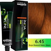 Resim Loreal Professionnel Inoa - Amonyaksız Saç Boyası No: 6.45 Koyu Kumral Bakır Akaju 60g 