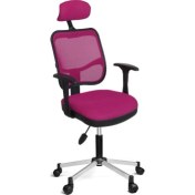 Resim Türksit 817 File Çalışma Koltuğu Krom Ayak - Pembe 