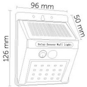 Resim İnoled 15w Sensörlü Solar Duvar Aplik 