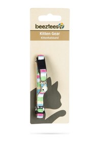 Resim Beeztees Yavru Kedi Boyun Tasması, Zilli, Yeşil, 16-32cm 