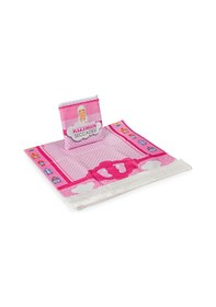 Resim Çantalı Kızımın Çocuk Seccadesi Pembe Pembe 