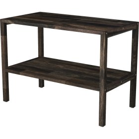 Resim INTERBUILD REAL WOOD Interbuild Masif Akasya Ağaç,holger 2 Katlı Çok Amaçlı RAF,699X375X500 Mm, Espresso Renk 