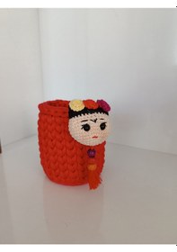 Resim Amigurumi Frida Figürlü Kalemlik Her Yaş Grubuna Uygundur 