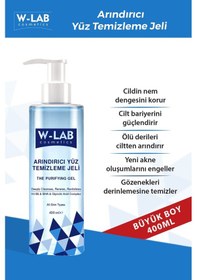 Resim W-Lab Kozmetik Arındırıcı Yüz Temizleme Jeli 400 ML 