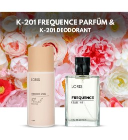 Resim Loris K-201 Frequence Kadın Parfüm 50 ml & K-201 Kadın Deodorant 150 ml 