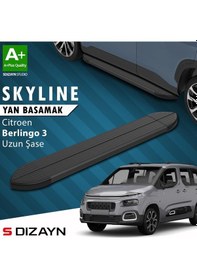 Resim Citroen Berlingo 3 Uzun Şase Skyline Siyah Yan Basamak 213 Cm 2018 Üzeri A+ Kalite 