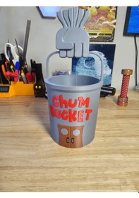 Resim Chum Bucket Tasarımlı Kalemlik Masa Üstü Düzenleyici 
