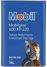 Resim Mobil Gear 600 Xp 220 Dişli Yağı Teneke 16 L 