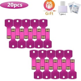 Resim 20 Adet Usb Flash Sürücü Flash Kalem Sürücü 128mb 256mb 1gb 4gb 8gb 16gb 32gb Pink Usb 2.0 512m Diğer 