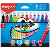 Resim Maped Keçeli Boya Kalemi Maxi 12 Renk 846020 