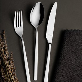 Resim Aryıldız Blanca Sade 24 Parça 6 Kişilik Çatal Kaşık Bıçak Takımı 