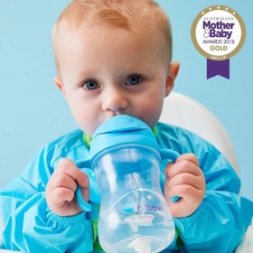 Resim Bbox Tıklama Uçlu Kilitli Alıştırma Bardağı 240ml +6 Ay Mavi 