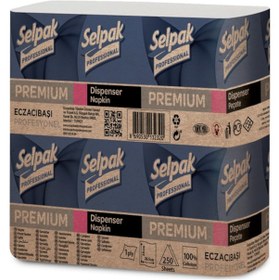 Resim Selpak Professional Premium Dispenser Peçete 250'li 18 Paket 