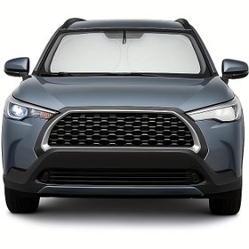 Resim 2022-2024 2025 Corolla Cross (Corolla için değil) Aksesuarlar için Ön Cam Güneşlik Katlanabilir Güneşlik Koruyucu 