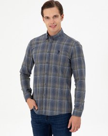 Resim U.s. Polo Assn. Erkek Koyu Yeşil Gömlek Desenli 50293480-vr079 Koyu Yeşil 