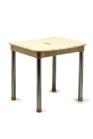 Resim Prima Nova Okaliptus Tabure - Bej 