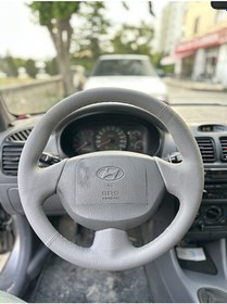 Resim Hyundai Accent Uyumlu Admira Araca Özel Direksiyon Kılıfı Gri 