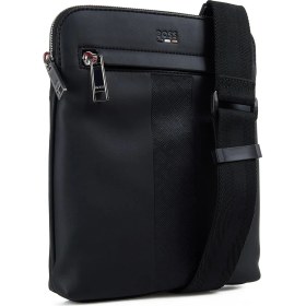 Resim Boss %70 Geri Dönüştürülmüş Poliüretan, %30 Polyester Siyah Erkek Postacı Çantası Ray_ms_s Zip Env 10263216 01 