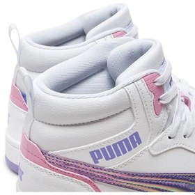 Resim Puma 39872501-Puma ReboundV6MidBouncySky Kadın Spor Ayakkabı BEYAZ 