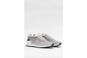 Resim Dericlub Kadın Kalın Taban Bağcıklı Spor Günlük Ayakkabı Gerçek Deri Cr 2482 Gri 