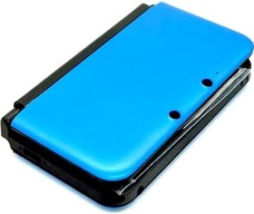 Resim Mavi Renk 3DSXL Ekstra Muhafaza Kılıfı Kabukları Muhafaza Komple Set Değiştirme, Eski 3DS XL/LL 3DSLL Konsolu için, Dış Kapak Plakaları + Düğmeler, Vidalar, Stylus, Pedler, Ekran Koruyucu, Çıkartmalar 