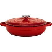 Resim Lava New Heritage Serisi Çok Amaçlı 28 CM Kırmızı Döküm Yuvarlak Yayvan Tencere LV Y ST3 28 YK3 R 