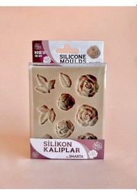 Resim Smarta Silikon Epoksi Ve Polimer Kil Kalıbı Rose Set 