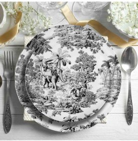 Resim The Mia Prs0133 Colonie 24 Parça Yemek Takımı Siyah 