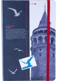 Resim Scrikss Galata Kulesi A6 Çizgili Deft. Çok Renkli 