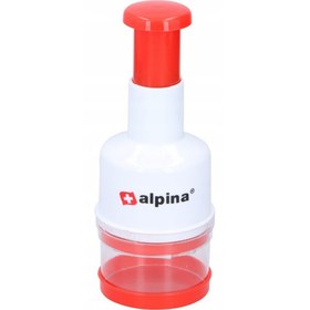Resim Alpina Basmalı Doğrayıcı - Beyaz / Kırmızı 