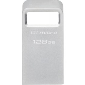 Resim Kingston Dtmc3G2-128Gb Datatraveler Micro 200Mb-S Metal Usb 3.2 Gen 1 Flash Bellek 