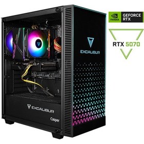 Resim Casper Excalibur E65L.147F-EX70X-0HD i7-14700F 64 GB 2 TB SSD RTX5070 Free Dos Masaüstü Oyuncu Bilgisayarı 