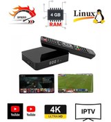 Resim FS1PRO TEKNOLOJI 4k Çanaklı Çanaksız Uydu Cihazı & 4 Gb Ram Linux Ip.tv Box - Linux Akıllı Uydu 