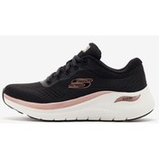 Resim Skechers Arch Fit 2.0 - Glow The Distanc Kadın Siyah Spor Ayakkabı 150067 Bkrg Siyah 