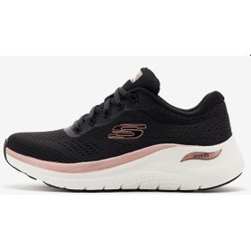 Resim Skechers Arch Fit 2.0 - Glow The Distanc Kadın Siyah Spor Ayakkabı 150067 Bkrg Siyah 