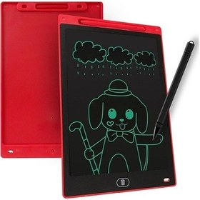 Resim 12'' Blic Kırmızı Büyük Boy Dijital Çocuk Yazı Tahtası Grafik Çizim Tableti 